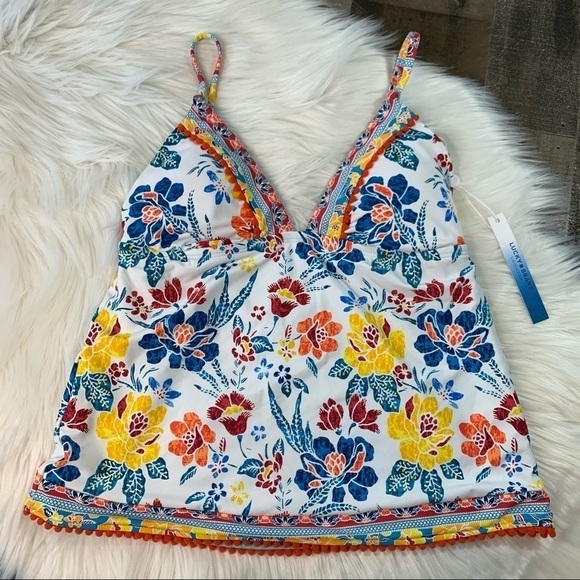 NWT Lucky Brand Multicolored Tankini Top XS - Picture 10 of 10
